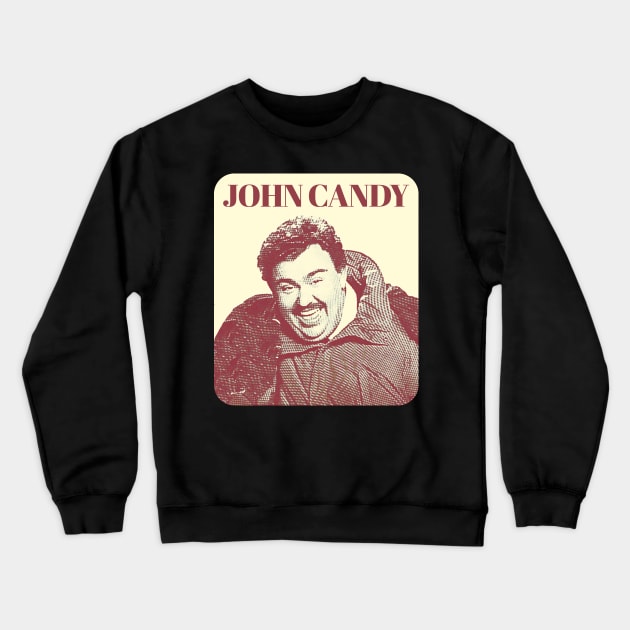 john candy retro black Crewneck Sweatshirt by Thermul Bidean